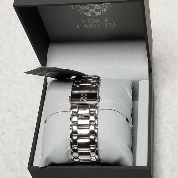 💥HP💥Vince Camuto Silver Steel Men's Watch - Picture 9 of 11